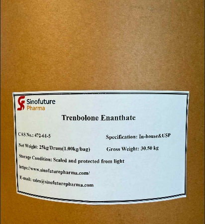 Suprepharmagroup Fabricant et fournisseur – Testostérone Enanthate (CAS 315-37-7) API de qualité pharmaceutique avec un prix du marché mondial stable entre 420/kg et 480/kg. Prix ​​au kilogramme 480 USD/kg, prix en vrac de 100 kg 460 USD/kg.